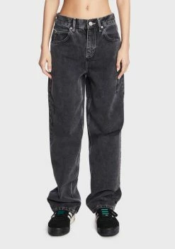 Front Page 11 BDG Washed Black Knee Rip Boyfriend Jeans