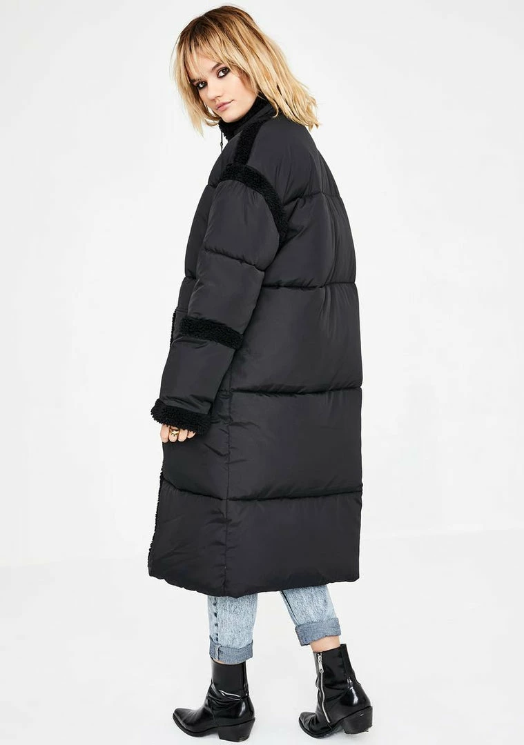 Top 10 𧨠BDG Fleece Trim Longline Puffer π§₯ Coat Outerwear π 4 BDG Fleece Trim Longline Puffer Coat Outerwear