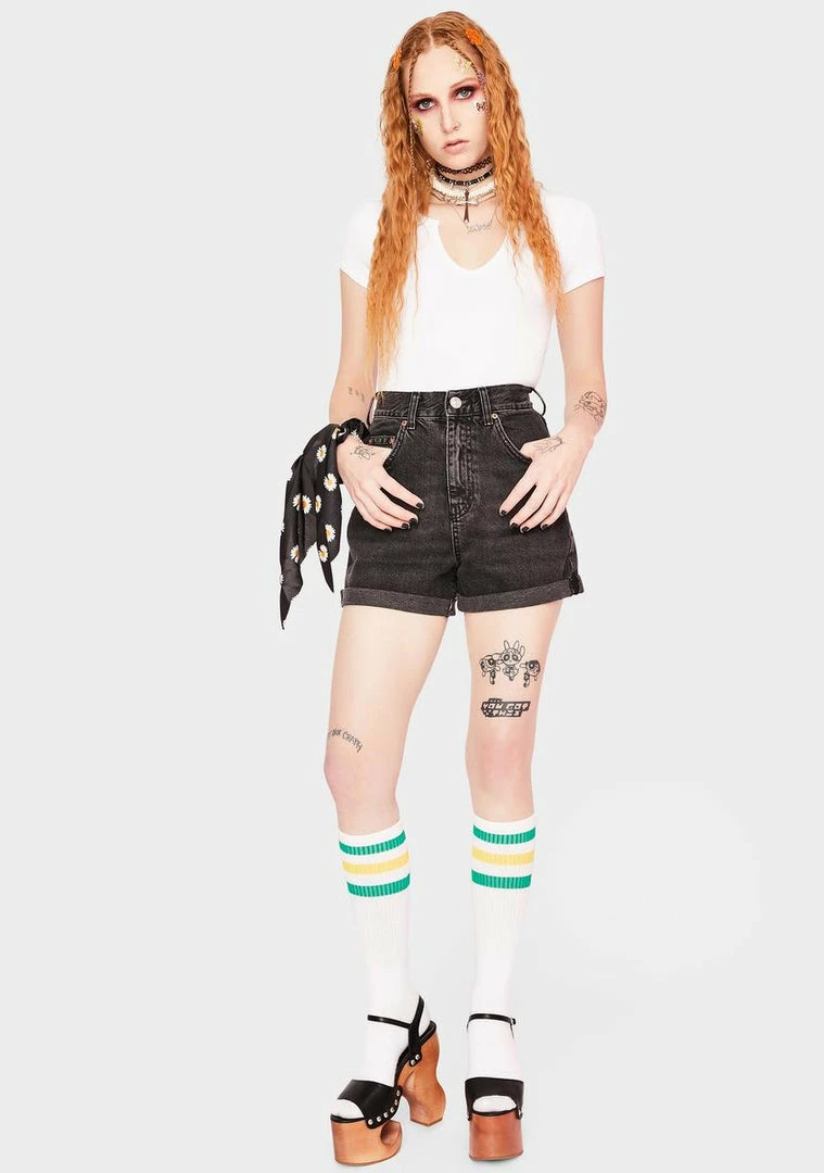 Flash Sale π BDG Rolled Hem Mom Shorts Bottoms π 3 BDG Rolled Hem Mom Shorts Bottoms