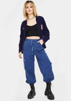 BDG Bottoms Raff Baggy Cuffed Cargo Pants