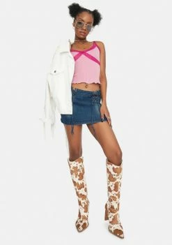 BDG Tops Cross Lace Cami