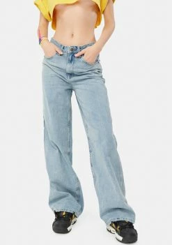 BDG Bottoms Summer Bleach Wash Puddle Jeans