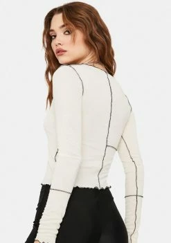 Best Sale π BDG Inside Out Long Sleeve Mesh Tee Tops β 7 BDG Inside Out Long Sleeve Mesh Tee Tops