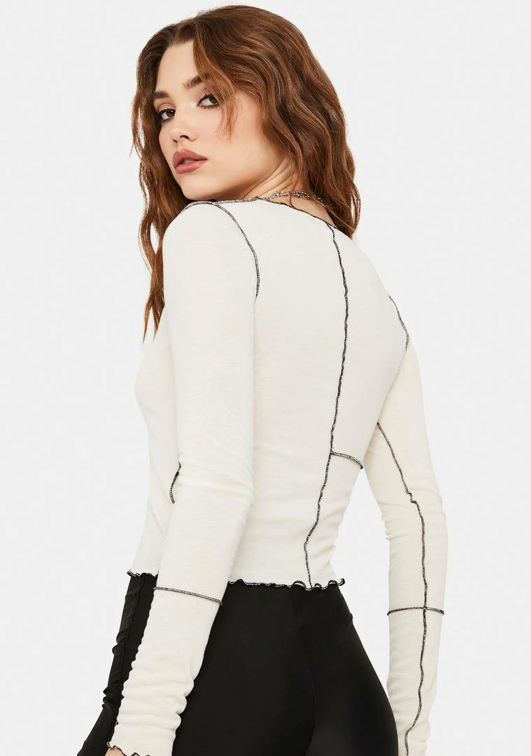 Best Sale π BDG Inside Out Long Sleeve Mesh Tee Tops β 4 BDG Inside Out Long Sleeve Mesh Tee Tops