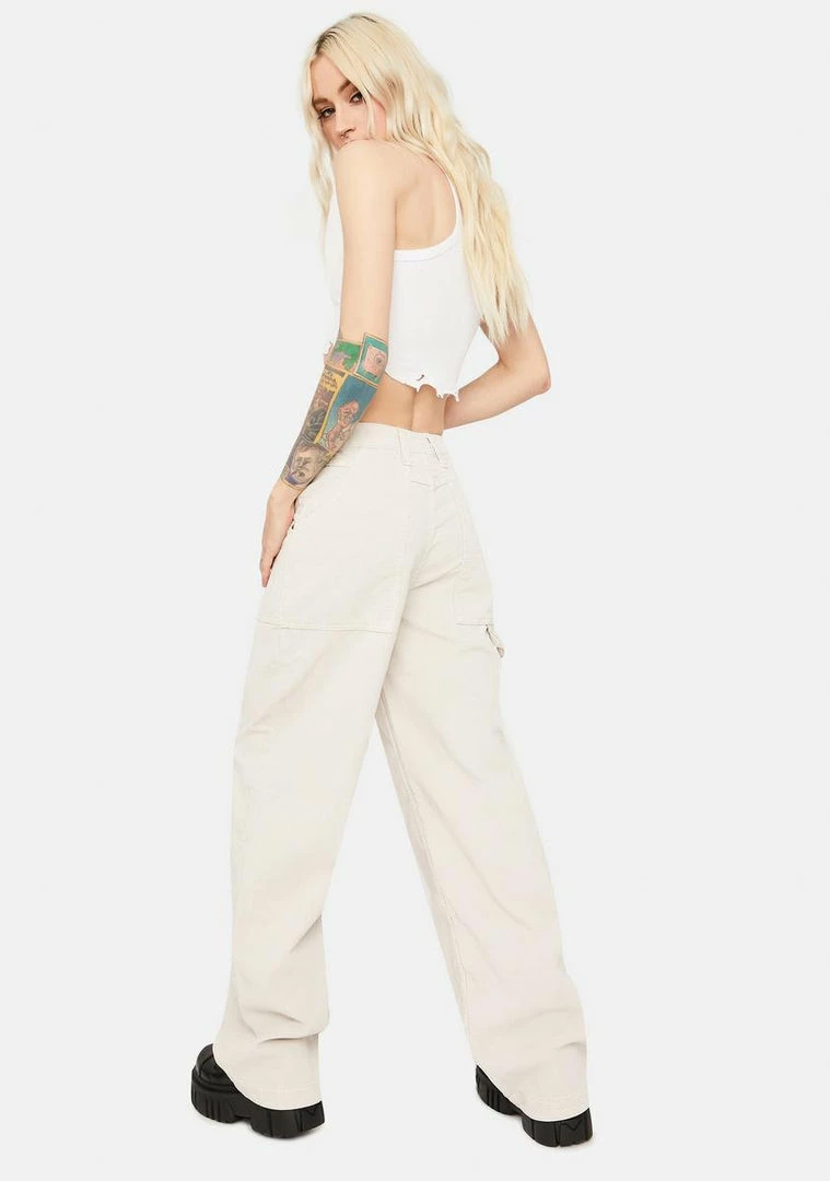 Best Sale ✔️ BDG Ivory Corduroy Puddle Trousers ✔️ 4 BDG Ivory Corduroy Puddle Trousers