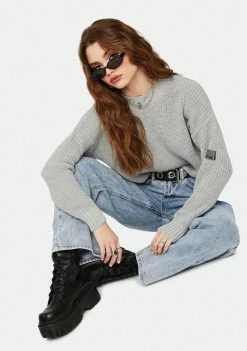 BDG Tops Fisherman Knit Sweater