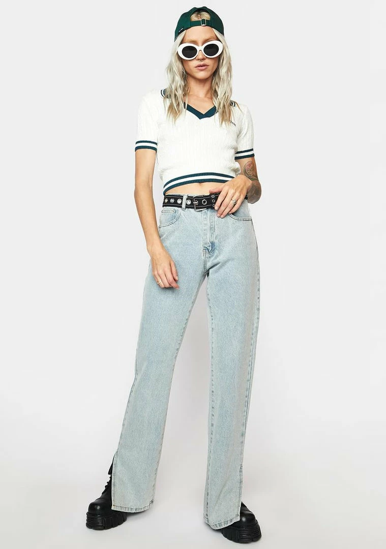 Top 10 π BDG V Neck Knit Polo Top π 3 BDG V Neck Knit Polo Top