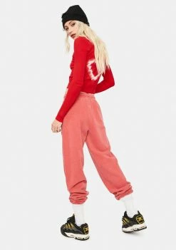 Best deal β€οΈ BDG Washed Red Jogger Sweatpants π€© 7 BDG Washed Red Jogger Sweatpants