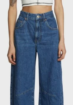 BDG Tinted Logan Cinch Back Boyfriend Jeans Bottoms