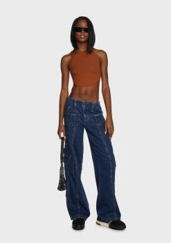 Buy π BDG Brown Curved Hem Tank Top Tank Crop Top π 9 BDG Brown Curved Hem Tank Top Tank Crop Top