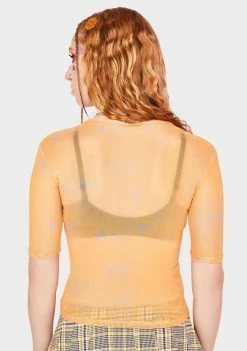 Best deal π BDG Orange Mesh Top Tops π 7 BDG Orange Mesh Top Tops