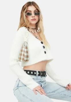 BDG Rochelle Fluffy Cardigan Tops