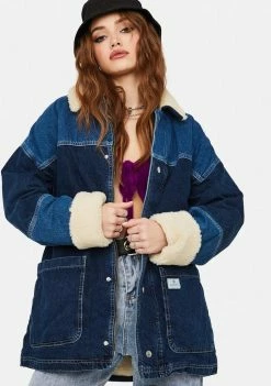 BDG Patchwork Donkey Coat Outerwear