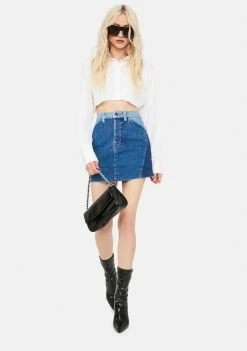 Buy π BDG Patchwork Denim Mini π Skirt Bottoms π 6 BDG Patchwork Denim Mini Skirt Bottoms