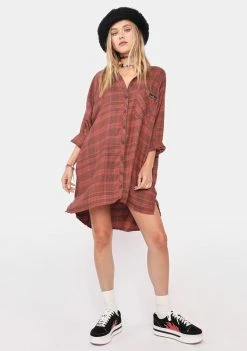 Coupon π BDG Burnt Orange Ashley Check π Shirt π Dress βοΈ 6 BDG Burnt Orange Ashley Check Shirt Dress