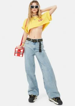 BDG Bottoms Summer Bleach Wash Puddle Jeans