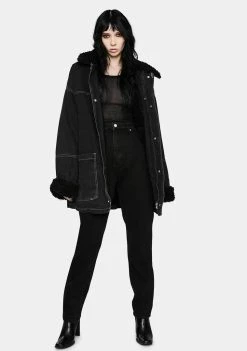 BDG Black Dylan Donkey Denim Jacket Outerwear