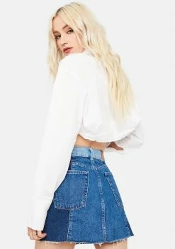 Buy π BDG Patchwork Denim Mini π Skirt Bottoms π 7 BDG Patchwork Denim Mini Skirt Bottoms