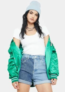 BDG Bottoms Two Tone Denim Mom Shorts