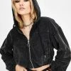 BDG Corduroy Cropped Hoodie Jacket