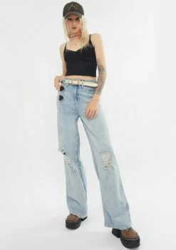 BDG Black Cross Lace Cami Tops