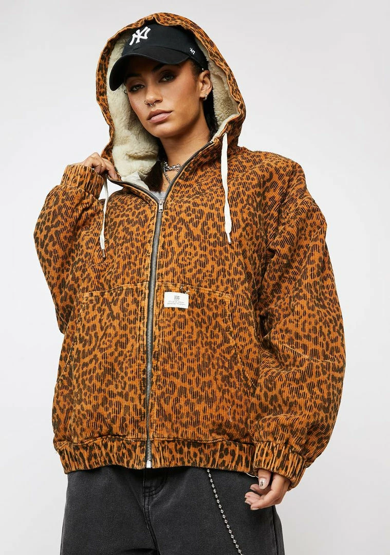 Cheapest π BDG Leopard Print Cord Skater Jacket Outerwear π 1 BDG Leopard Print Cord Skater Jacket Outerwear