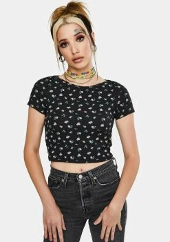 BDG Ditsy Floral Print Crop Top Tops
