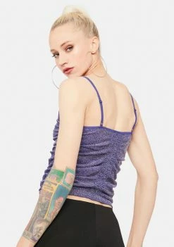 BDG Tops Ruched Strappy Top