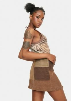 Promo π BDG Bottoms Cord Patchwork Pelmet π Skirt π 7 BDG Bottoms Cord Patchwork Pelmet Skirt