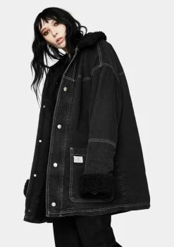 BDG Black Dylan Donkey Denim Jacket Outerwear