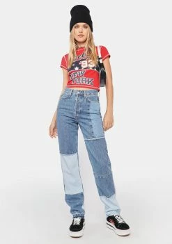 BDG Patchwork Pax Straight Leg Jeans Bottoms