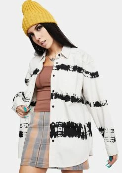 BDG Tess Tie Dye Denim Shirt