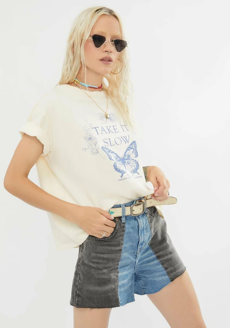 Top 10 π BDG Take It Slow Graphic Tee Tops π 2 BDG Take It Slow Graphic Tee Tops