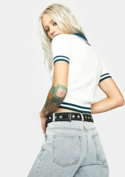 Top 10 π BDG V Neck Knit Polo Top π 7 BDG V Neck Knit Polo Top