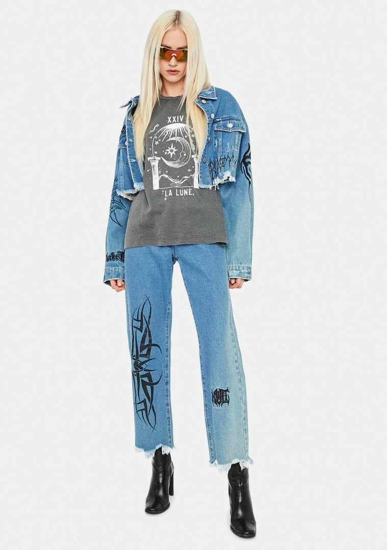 Best Pirce π₯° BDG La Lune Graphic Tee π 3 BDG La Lune Graphic Tee