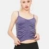 BDG Tops Ruched Strappy Top