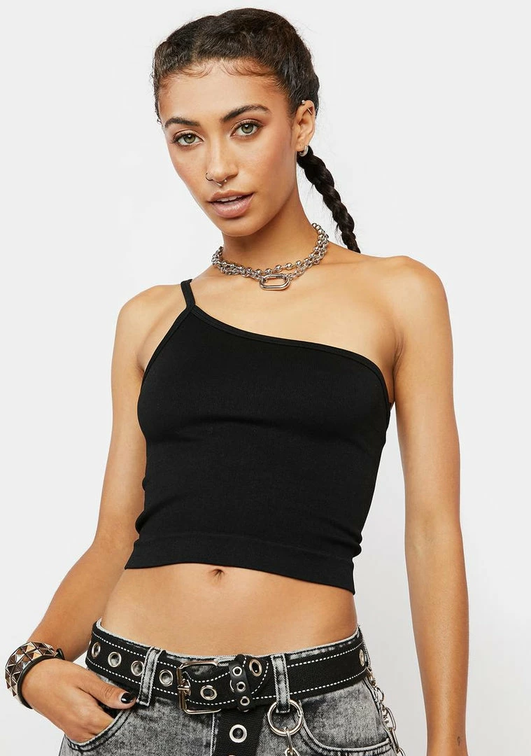 Buy π€© BDG Tops One Shoulder Tank Top π₯ 1 BDG Tops One Shoulder Tank Top
