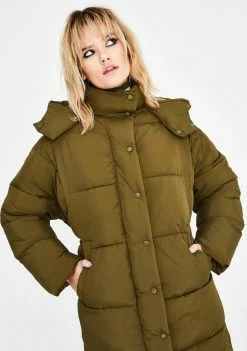 BDG Longline Puffer Jacket Outerwear
