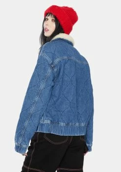 Top 10 π― BDG Outerwear Blue Quilted Denim Harrington Jacket π 7 BDG Outerwear Blue Quilted Denim Harrington Jacket