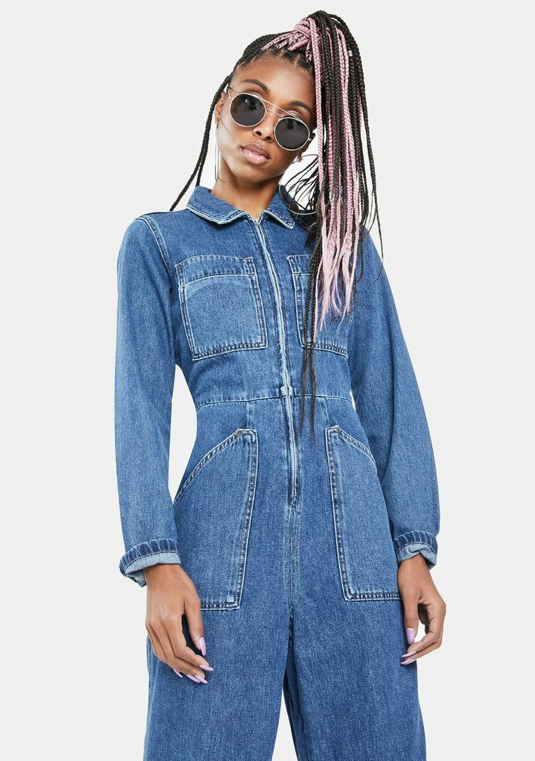 Flash Sale π BDG Workwear Denim Boiler Suit π 2 BDG Workwear Denim Boiler Suit