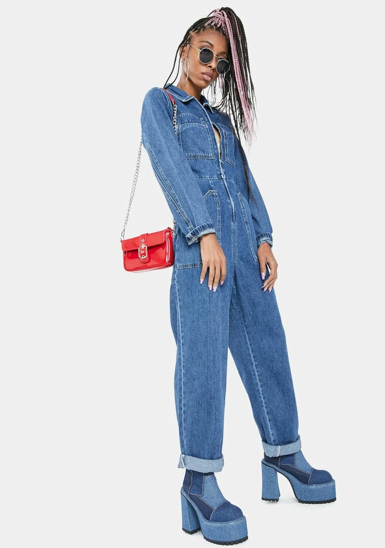 Flash Sale π BDG Workwear Denim Boiler Suit π 3 BDG Workwear Denim Boiler Suit