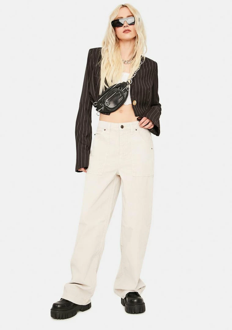 Best Sale ✔️ BDG Ivory Corduroy Puddle Trousers ✔️ 3 BDG Ivory Corduroy Puddle Trousers