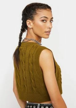 Cheapest π₯ BDG Cable Knit Cropped Vest β 7 BDG Cable Knit Cropped Vest