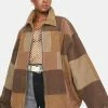 BDG Patchwork Cord Harrington Jacket