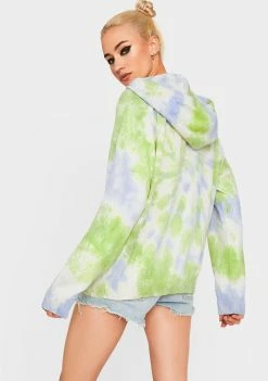 Flash Sale βοΈ BDG Tie Dye Knit Hoodie Tops π€© 7 BDG Tie Dye Knit Hoodie Tops