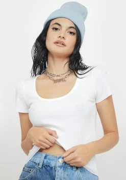 BDG Ribbed Scoop Neck Baby Tee