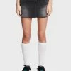 BDG Mini Skirt Low Rise Black Denim Pelmet Skirt
