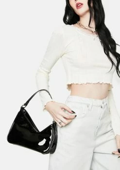 BDG Lettuce Edge Pointelle Baby Tee Tops