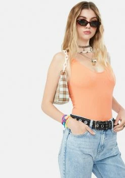 BDG Strappy Back Thong Bodysuit Tops