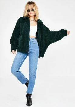 BDG Batwing Teddy Fleece Jacket